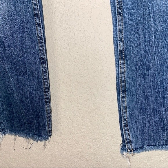 Vigoss jeans Chelsea women y2k 90s skinny crop 26/25 long distressed raw - Picture 6 of 16